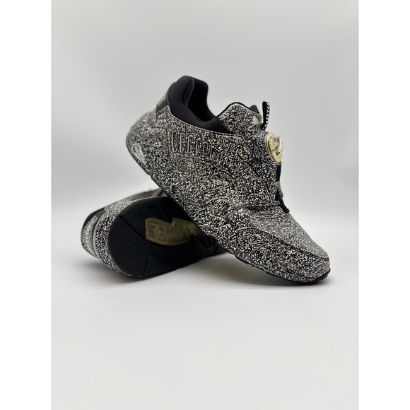 Puma Other - Puma x Trapstar Disc Blaze White Noise Sneakers Black White 361508 01 Mens 11